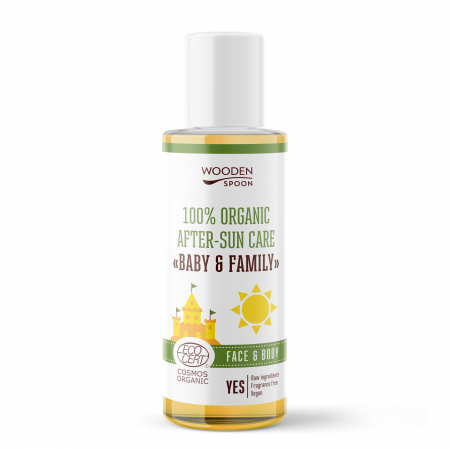 Ingrijire Bebe - Ulei dupa plaja pentru bebelusi si adulti, bio, 100ml, Wooden Spoon                                 