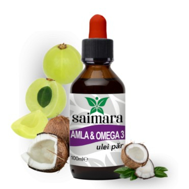 Uleiuri naturale pentru par si piele - Ulei par Amla si Omega 3 100ml