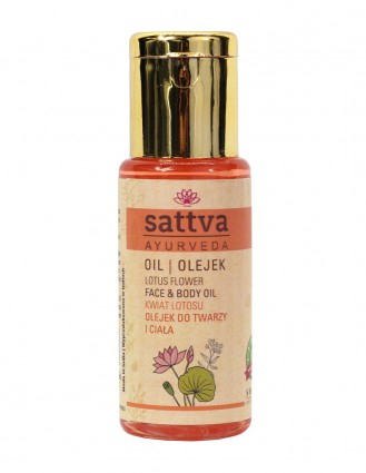 Remedii cosmetice naturale - Ulei pentru față și corp cu Lotus, 50ml – Sattva Ayurveda