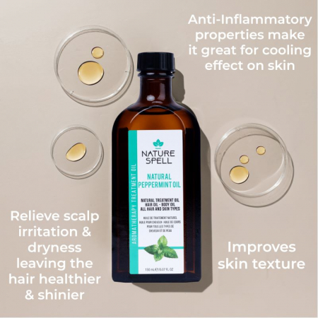 Ulei pentru par si piele Nature Spell Peppermint Oil for Hair and Skin [1]