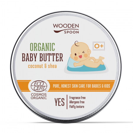 Ingrijire corp - Unt de corp pentru bebelusi bio, 100ml, Wooden Spoon                                                