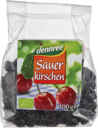 Fructe uscate - Vișine uscate fără sâmburi BIO, 100g