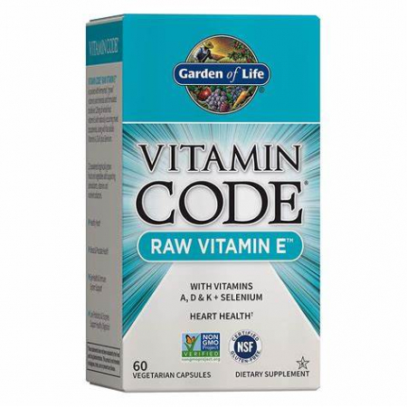 Remedii Naturale - Vitamin Code Raw Vitamina E, 60 de capsule