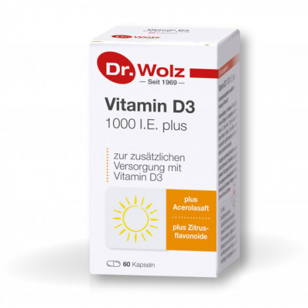 Vitamin D3 1000 I.E. plus Dr. Wolz 60cps [1]