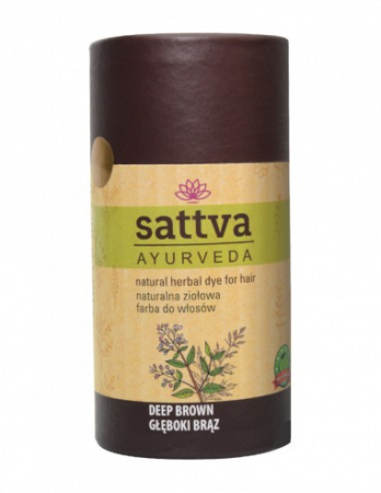 Vopsea de par - Vopsea Ciocolatiu Închis Intens, 150gr – Sattva Ayurveda