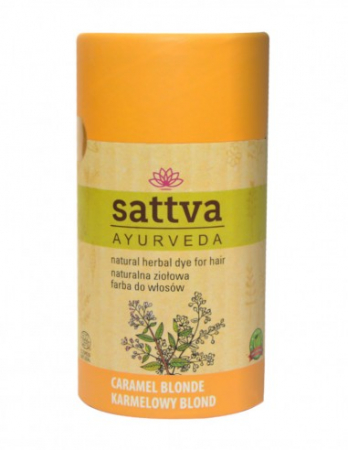Vopsea de par - Vopsea de păr Blond Caramel, 150gr – Sattva Ayurveda