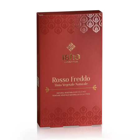 Vopsea de par - Vopsea de par naturala rosu rece, 100g, Isha