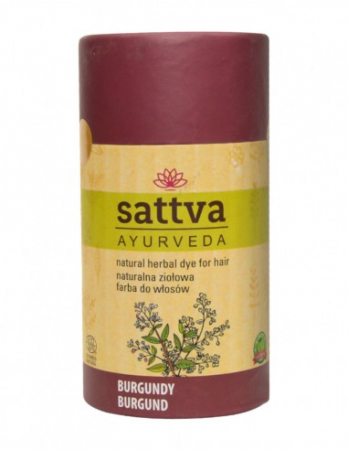 Vopsea de par - Vopsea de păr Roșcat Burgundy, 150gr – Sattva Ayurveda
