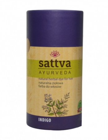 Vopsea de par - Vopsea Henna Indigo, 150gr – Sattva Ayurveda
