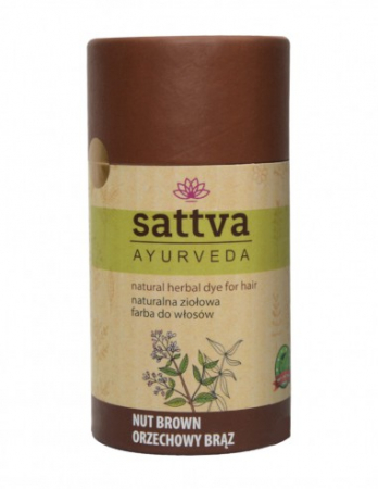 Vopsea de par - Vopsea Henna Șaten Nucă, 150gr – Sattva Ayurveda