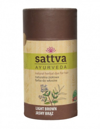 Vopsea de par - Vopsea Șaten Deschis, 150gr – Sattva Ayurveda