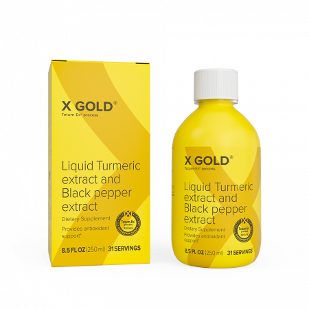 Remedii Naturale - X GOLD - extract de turmeric și piperină, 250 ml