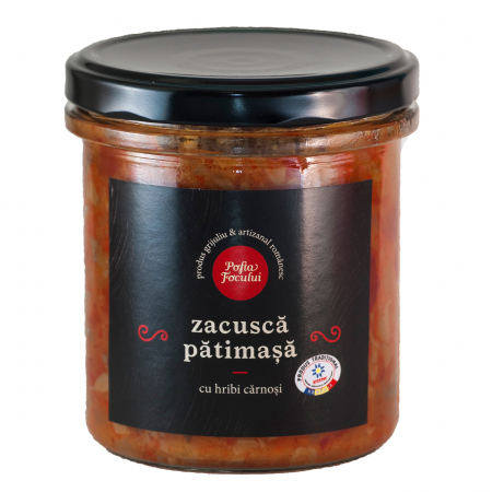 Alimente - Zacusca patimasa cu hribi 300g