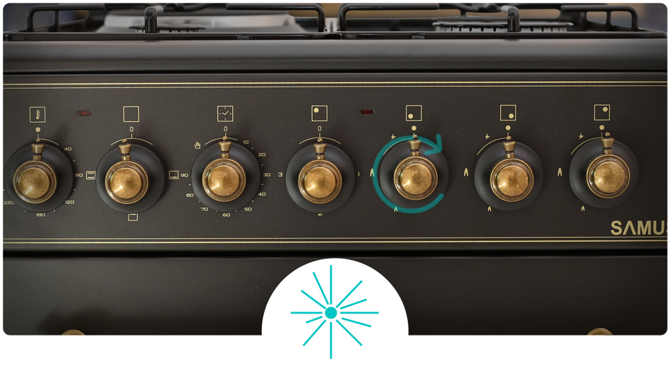 Aragaz rustic Samus SR550EL3B1