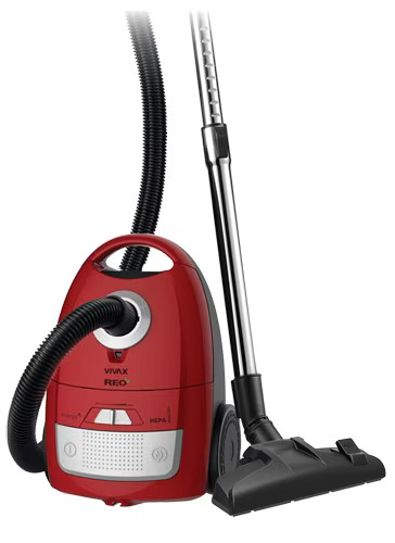 Aspirator cu sac Vivax VC-700R, 700W, filtru HEPA 12, Rosu