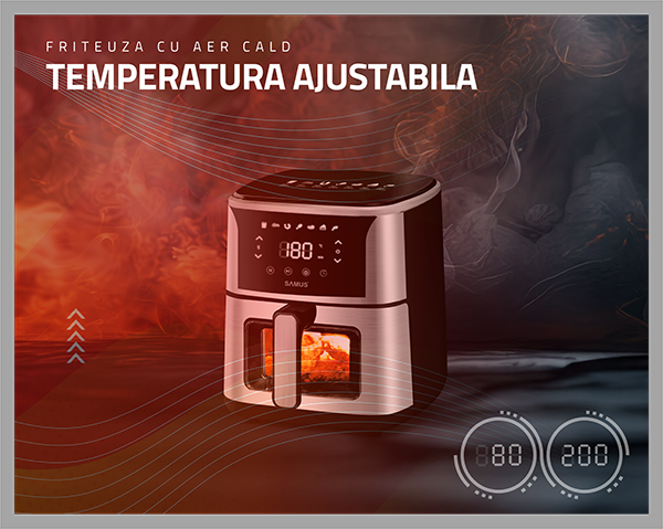 Friteuza cu aer cald Samus AF5-S1400DW