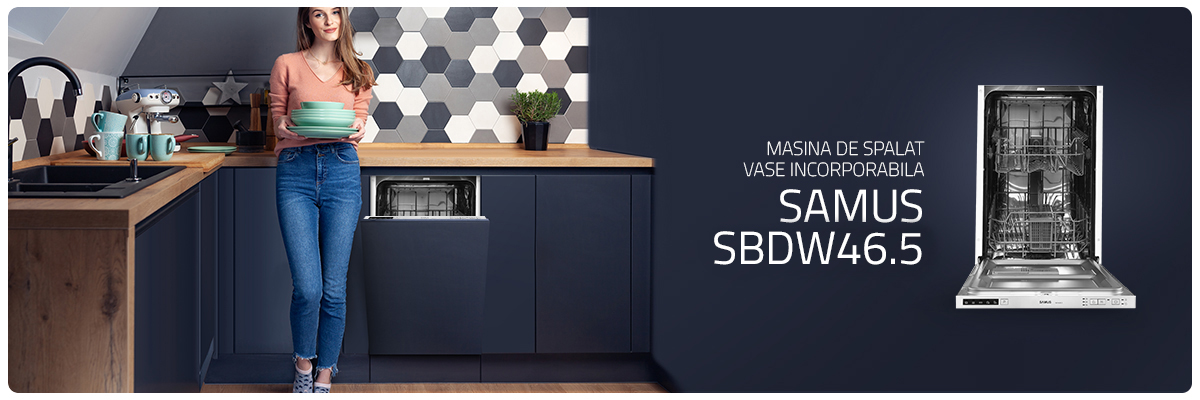 Masina de spalat vase incoporabila Samus SBDW46.5
