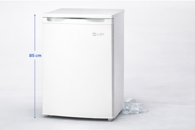 Congelator LDK BD-100W, Clasa E, Capacitate 88 l, H 85 cm, 3 sertare, 3 ani garantie, Alb