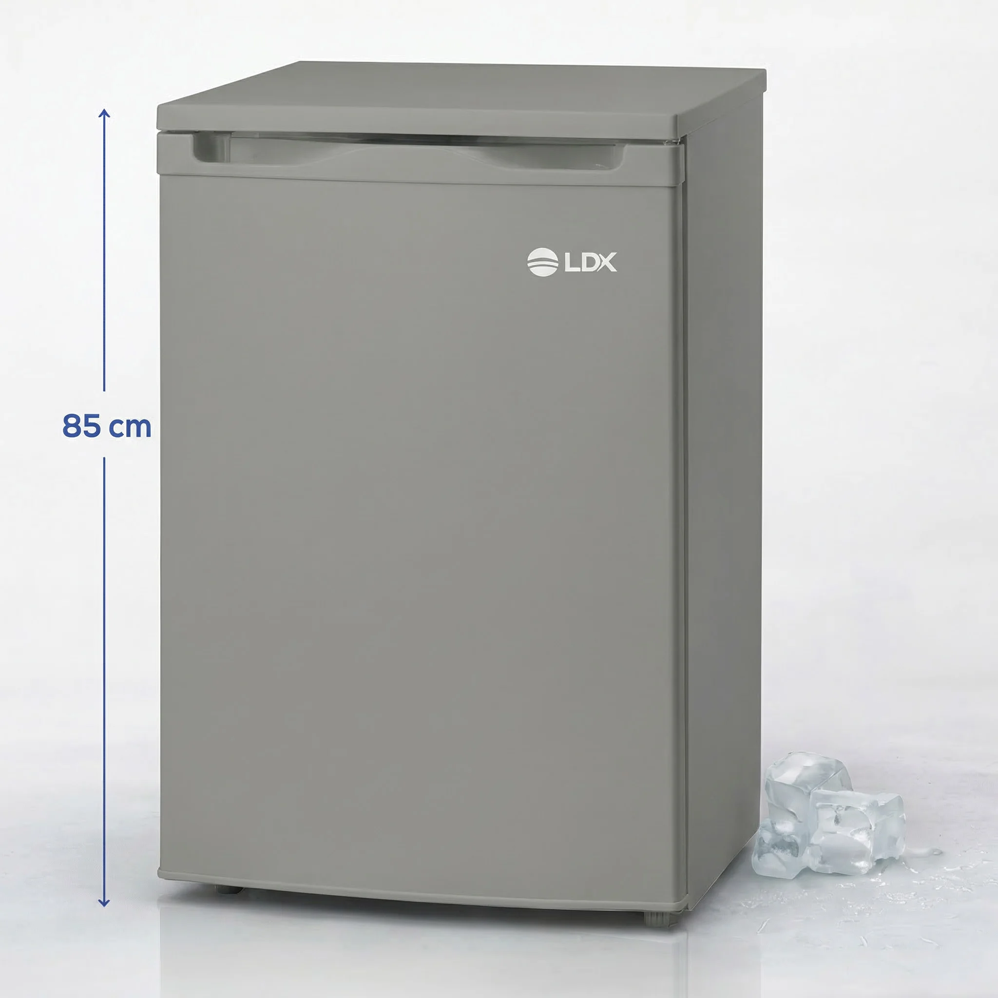 Congelator LDK BD-100S, Clasa E, Capacitate 88 l, H 85 cm, 3 sertare, 3 ani garantie, Argintiu