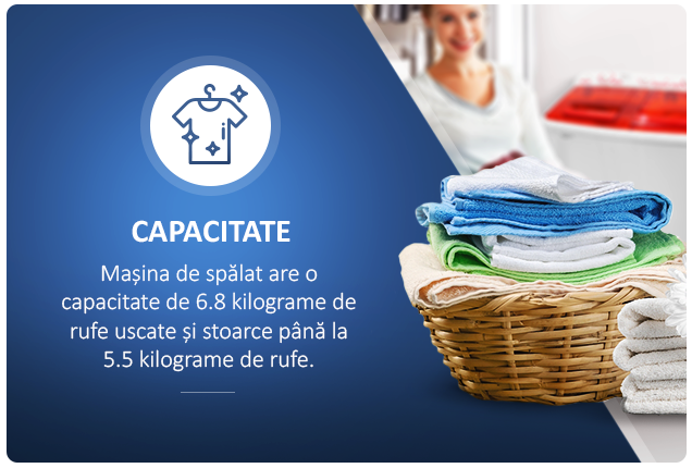 Masina de spalat rufe semiautomata Albatros WMS 7.2R, Capacitate rufe spalare 6.8 kg, Capacitate rufe stoarcere 5.5 kg, Alb/Rosu