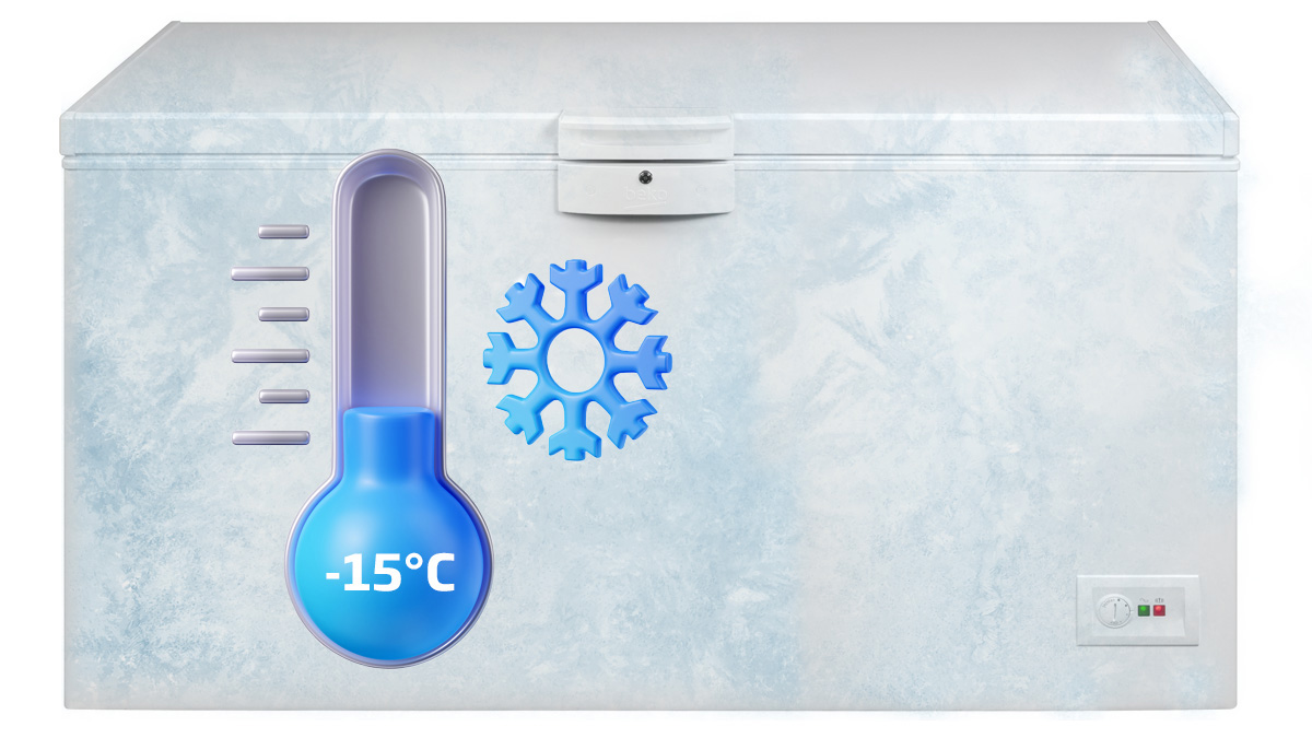 Lada frigorifica Beko HSM37540, 360 L, Clasa E, Conditii extreme, Securizare yala , Alb