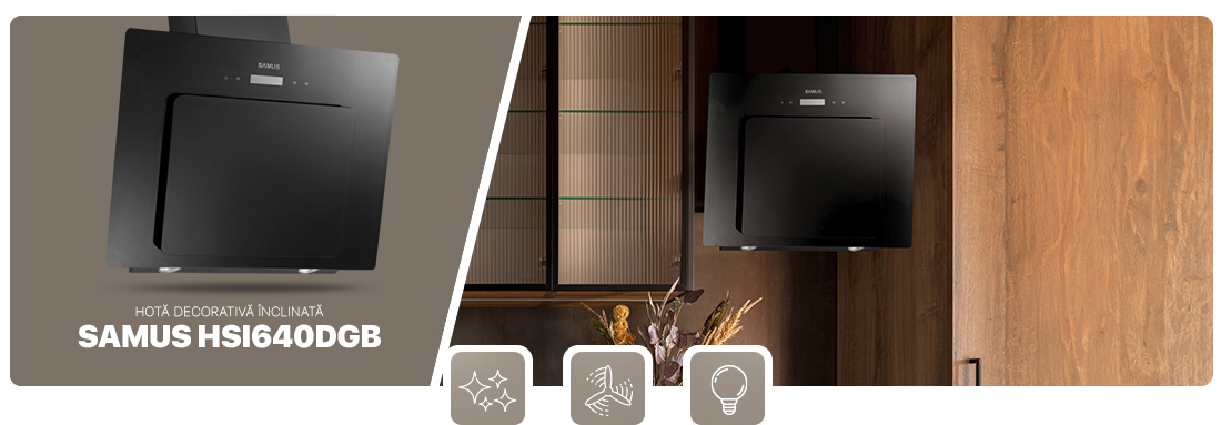 Hota decorativa inclinata Samus HSI640DGB