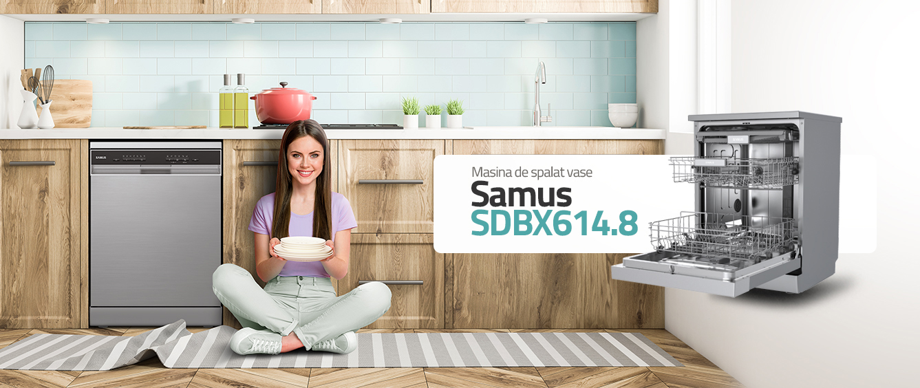 Masina de spalat vase Samus SDBX614.8
