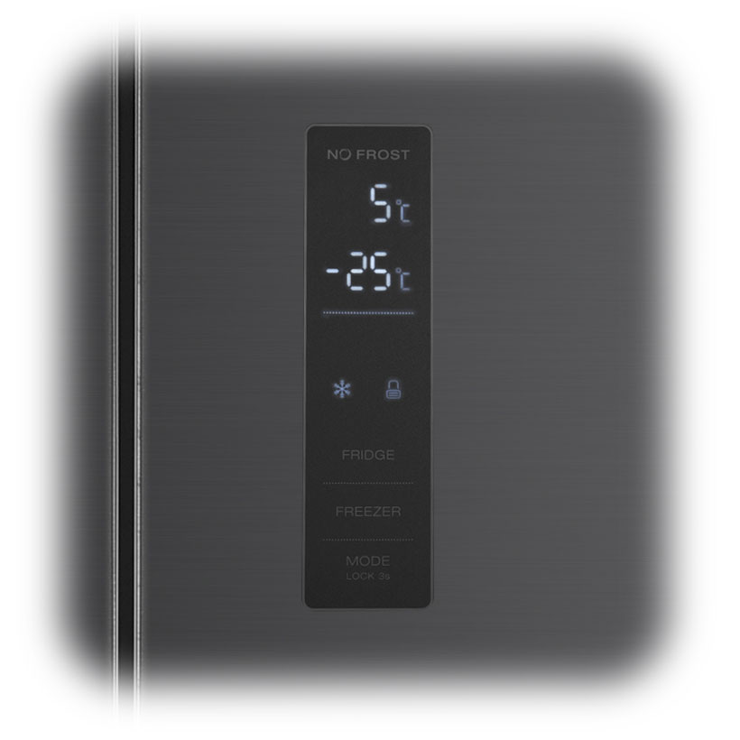 Side by side Beko GNO4031GS, 401 L, Clasa E, NeoFrost Dual Cooling, Compresor Prosmart Inverter