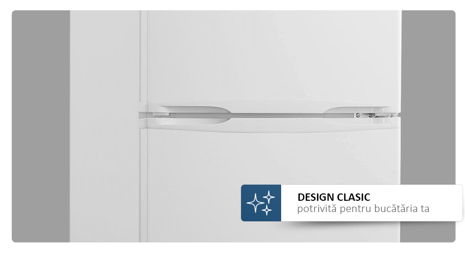 Frigider cu 2 usi Albatros FA283E, 206 l, Clasa energetica E, H 143 cm, Alb