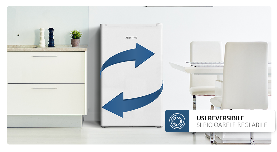 Frigider cu o usa Albatros FA113E, capacitate 95 litri, Clasa energetica E, Alb