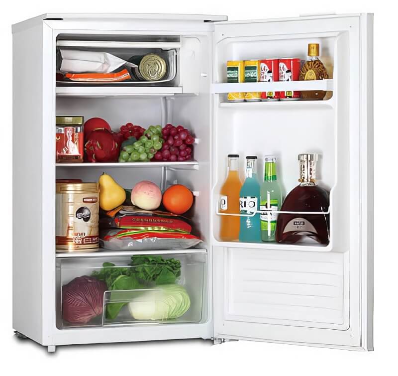 Frigider cu o usa LDK BC-100S, Capacitate 88 l, Termostat ajustabil, H 85 cm, Argintiu
