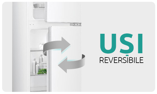 Frigider cu doua usi incorporabil Samus SDBI294E