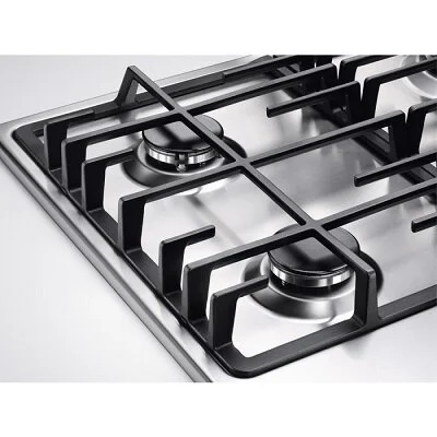 Plita incorporabila LDK Oviedo JZ4BEIGE60, Gaz, 4 arzatoare, Aprindere electrica, Gratare fonta, Siguranta, 60 cm, Bej