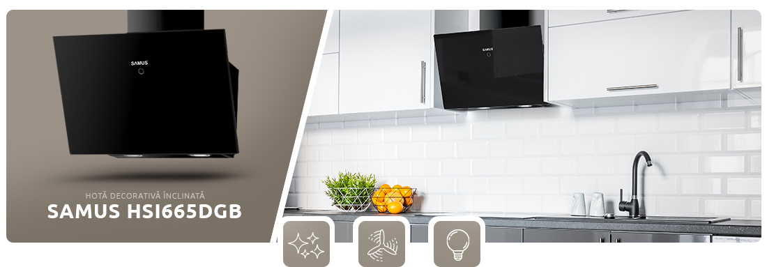 Hota decorativa inclinata Samus HSI665DGB
