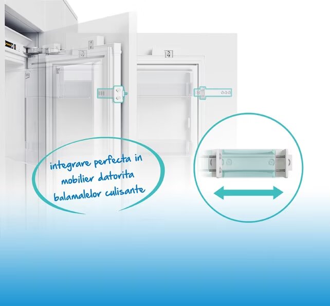 Frigider cu doua usi incoporabil Beko BDSA250K4SN