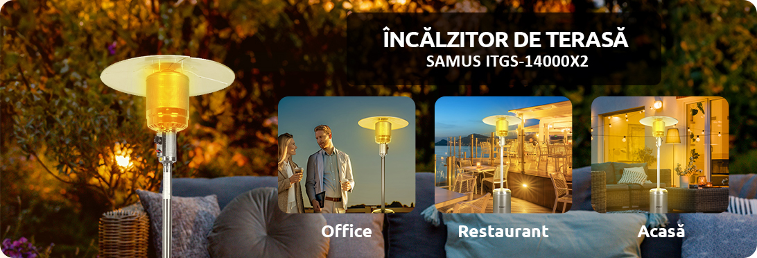 Incalzitor de terasa pe gaz Samus ITGS-14000X2