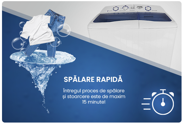 Masina de spalat rufe Albatros WMS 10.3, Cantitatea de rufe uscate 10 kg, Cantitatea de rufe la stoarcere 5 kg, Putere 420 W