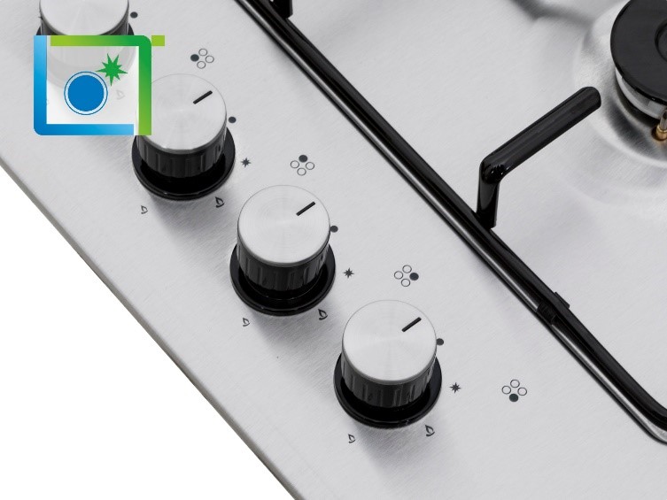 Plita incorporabila Nobeltek NHBG-6400IX, Gaz, Aprindere electrica, Gratar emailat, Inox
