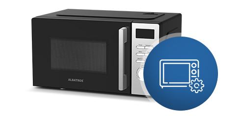Cuptor cu microunde Albatros MWA-20D4B, Digital, Capacitate 20 L, Putere 700W, 8 programe de preparare