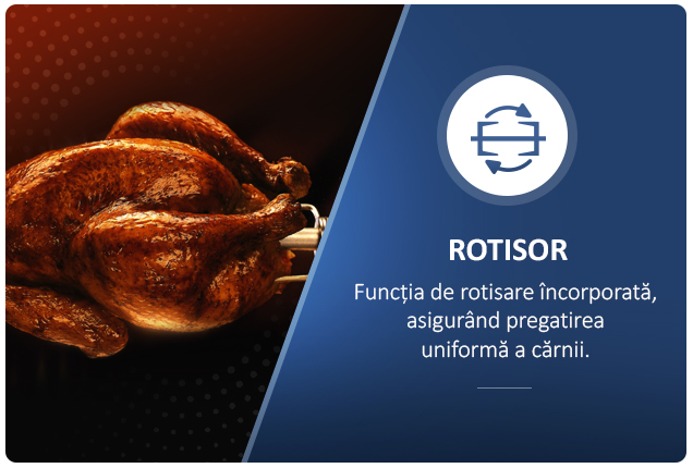 Cuptor electric Albatros A72BRCL2, 2200 W, Capacitate 72 litri, Rotisor, Convectie, 4 Programe, Negru