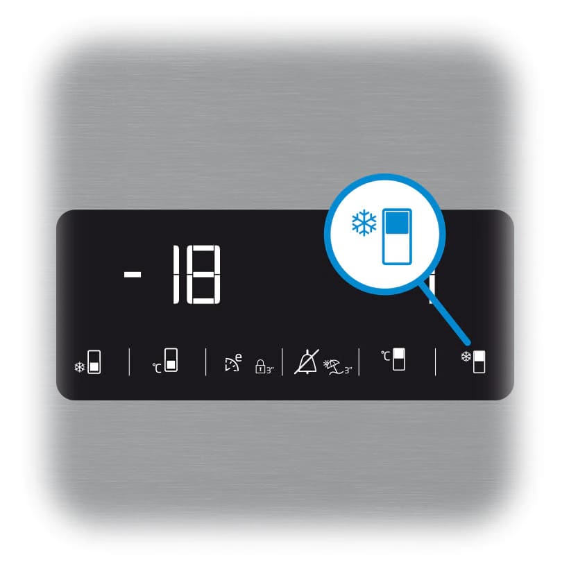 Side by side Beko GNO4031GS, 401 L, Clasa E, NeoFrost Dual Cooling, Compresor Prosmart Inverter