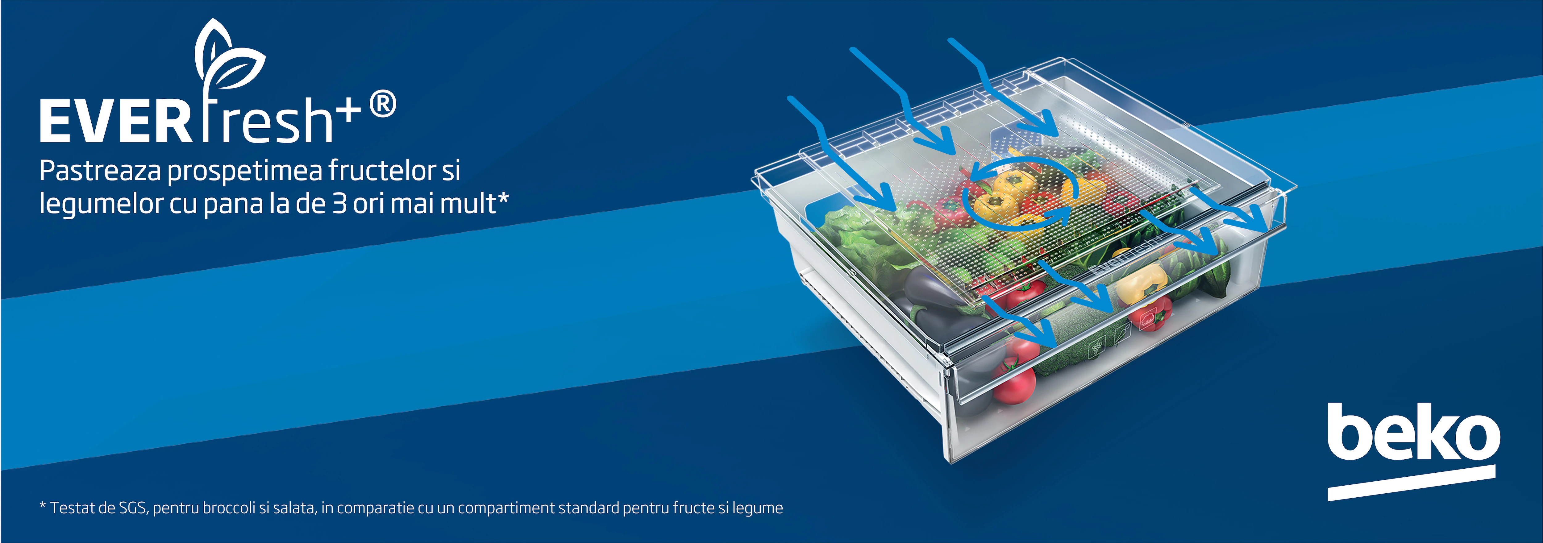 Frigider cu doua usi Beko RDNE455K30ZXBN