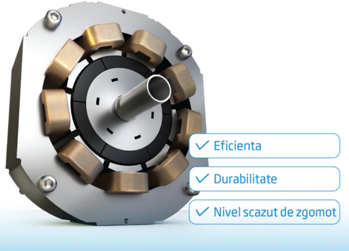 Side by side Beko GNO4031GS, 401 L, Clasa E, NeoFrost Dual Cooling, Compresor Prosmart Inverter