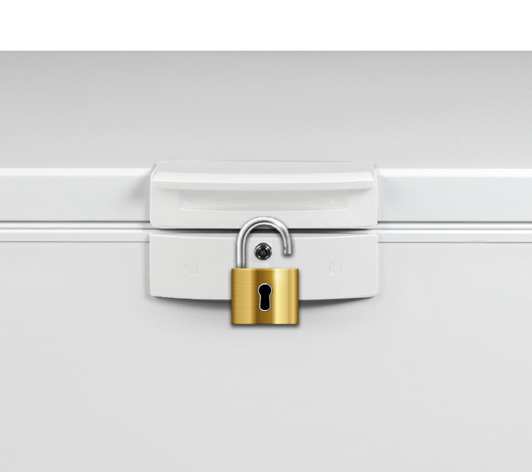 Lada frigorifica Beko HSM37540, 360 L, Clasa E, Conditii extreme, Securizare yala , Alb