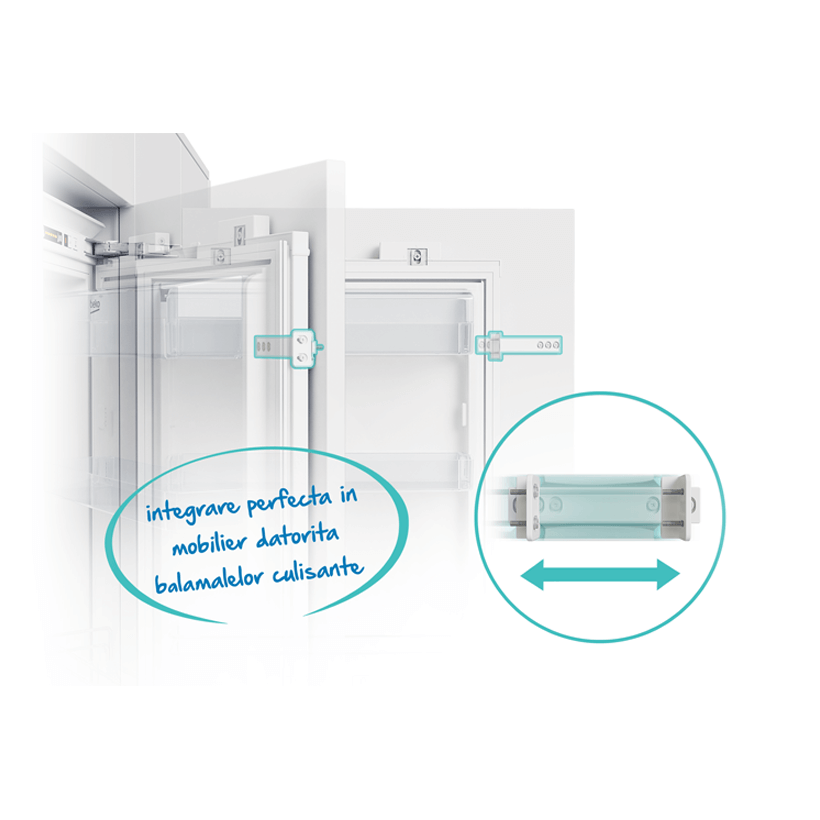 Combina frigorifica incorporabila Beko BCNA306E4SN