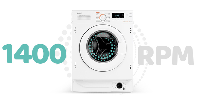 Masina de spalat cu uscator incorporabila Samus WSDDBI-86141