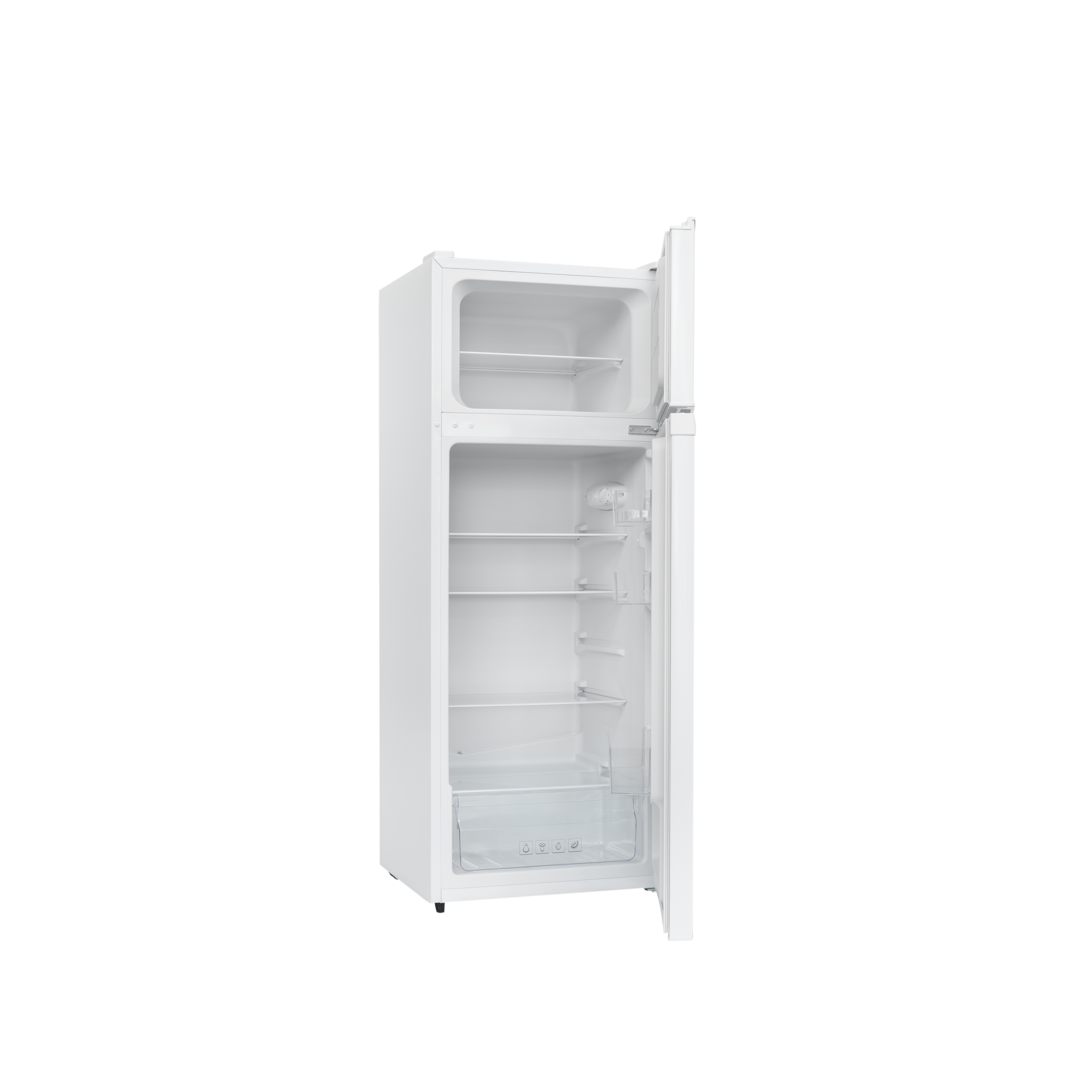 Frigider cu 2 usi Nobeltek Static, congelatorul sus, volum net 210 (168+42) litri, clasa E, Alb [2]