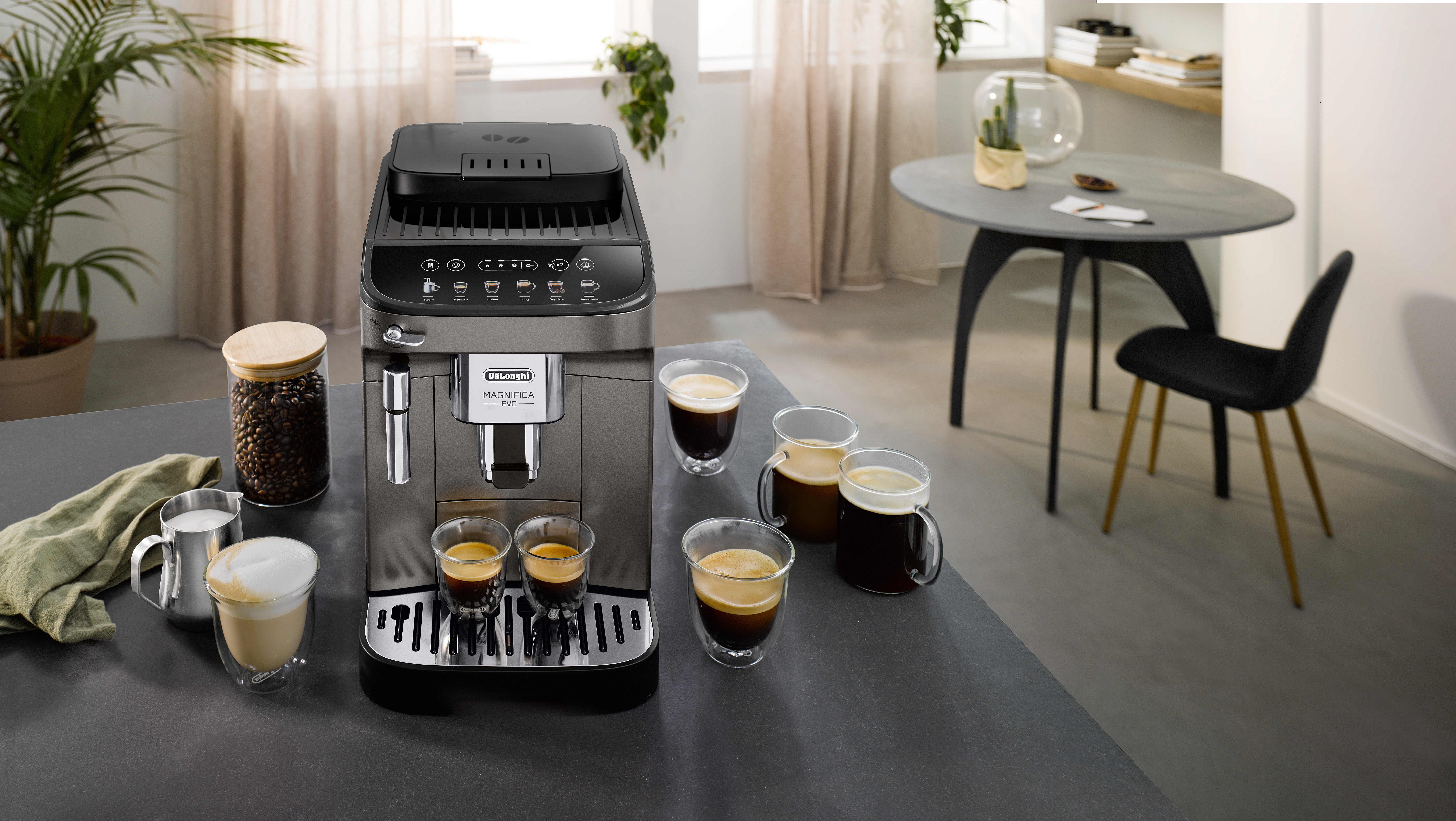 Espressor automat De'Longhi Magnifica Evo ECAM290.42.TB, Rasnita cu 13 setari, 1,8l, 15 bar, 1450W, Negru [4]