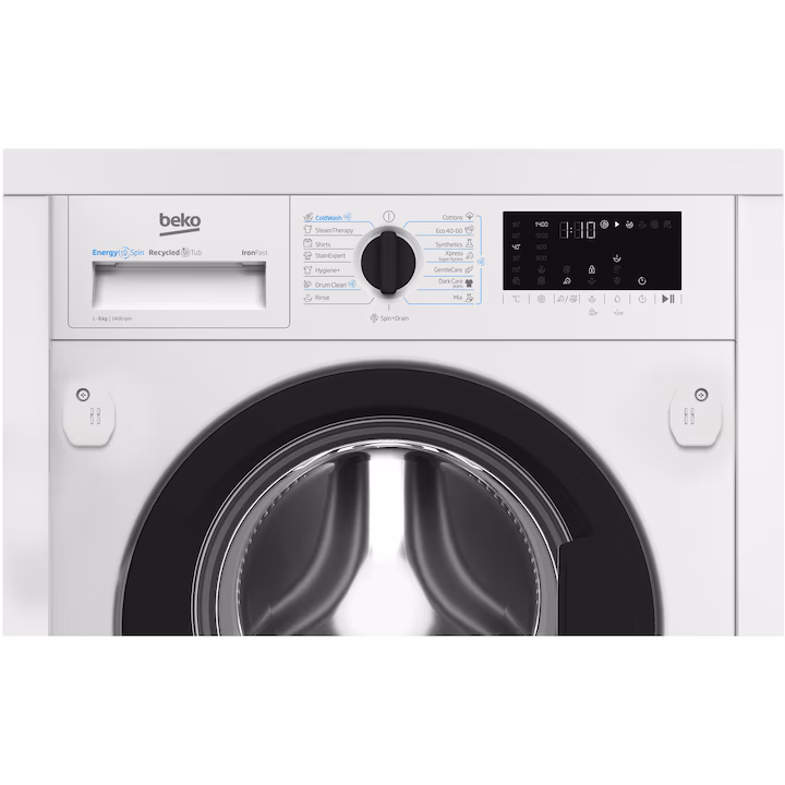 Masina de spalat rufe BI BEKO, EnergySpin, SteamCure , 1400rpm, 8 kg, Clasa A, Alb [3]