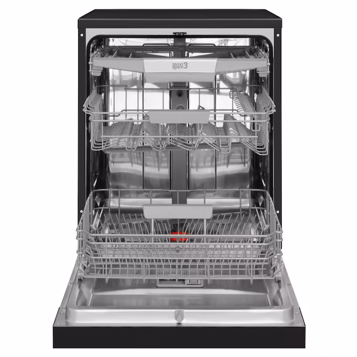 Masina de spalat vase Amica, free standing, 60 cm, 14 seturi, 7 programe, Display LED, 3 sertare, Clasa C, ECO, Indicator Sare, Dedurizare, ZoneWashing, ExtraDrying, ChildLock, 44dB, negru [1]